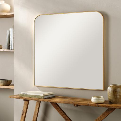 Surya Aranya RAY-008 Gold 35"H x 36"W x 1"D Mirror