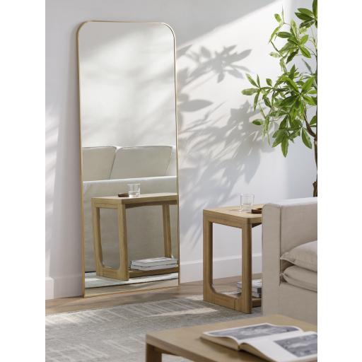 Surya Aranya RAY-010 Gold 67"H x 28"W x 1"D Mirror