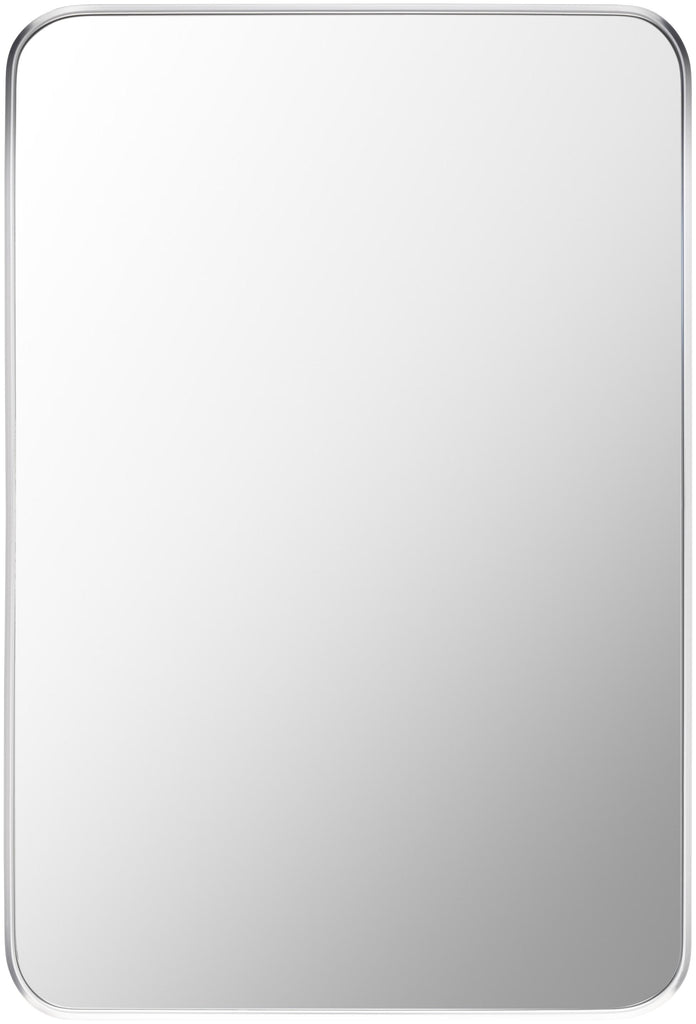 Surya Aranya RAY-025 Metallic - Silver 30"H x 20"W x 1"D Mirror