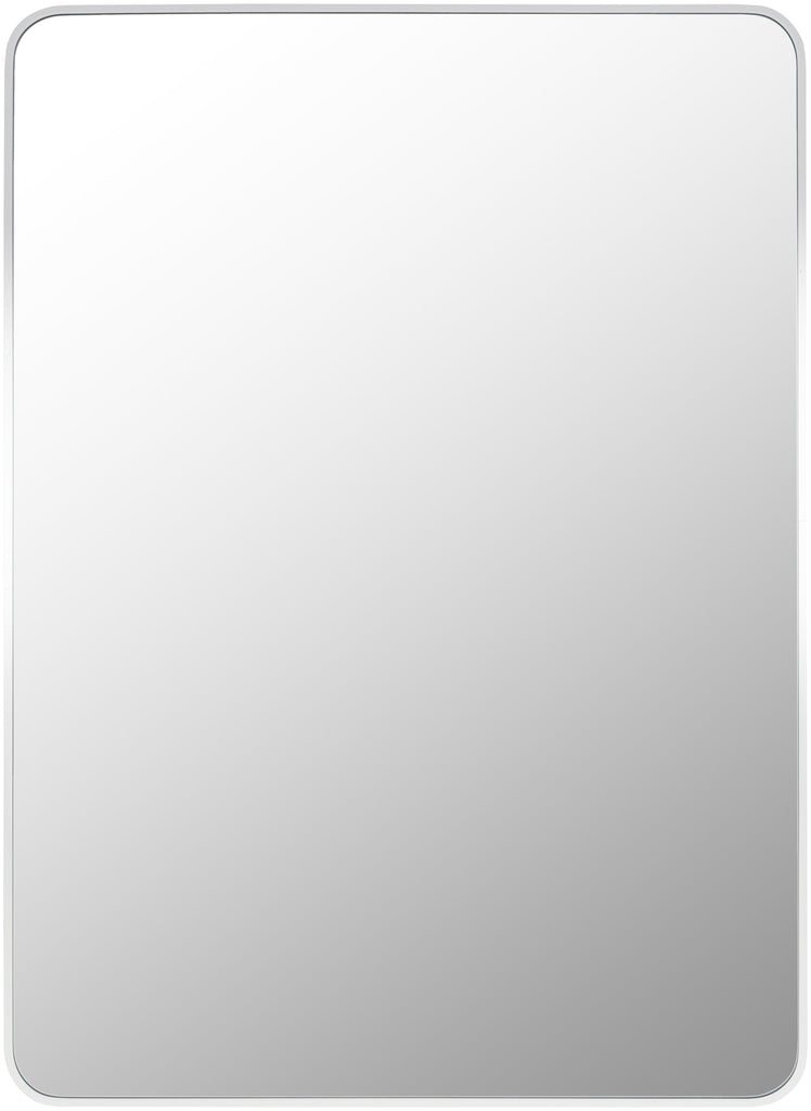 Surya Aranya RAY-026 White 30"H x 20"W x 1"D Mirror