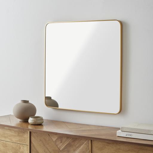 Surya Aranya RAY-032 Gold 24"H x 24"W x 1"D Mirror