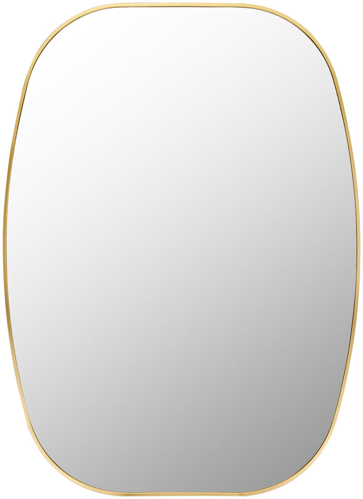 Surya Aranya RAY-036 Gold 30"H x 20"W x 1"D Mirror