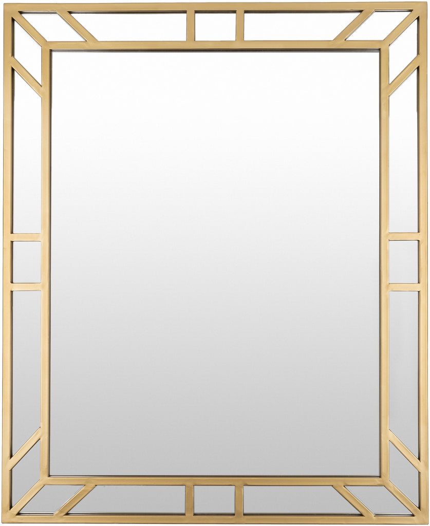 Surya Arville VEI-001 Gold 32"H x 26"W Mirror