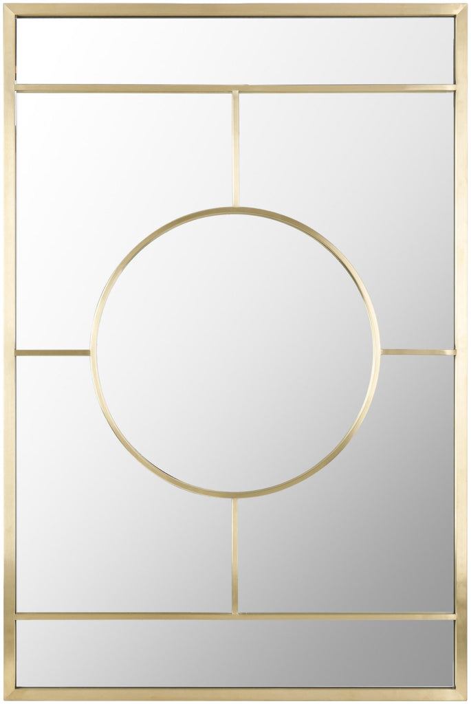 Surya Beckett BKT-001 Gold 47"H x 32"W x 1"D Mirror