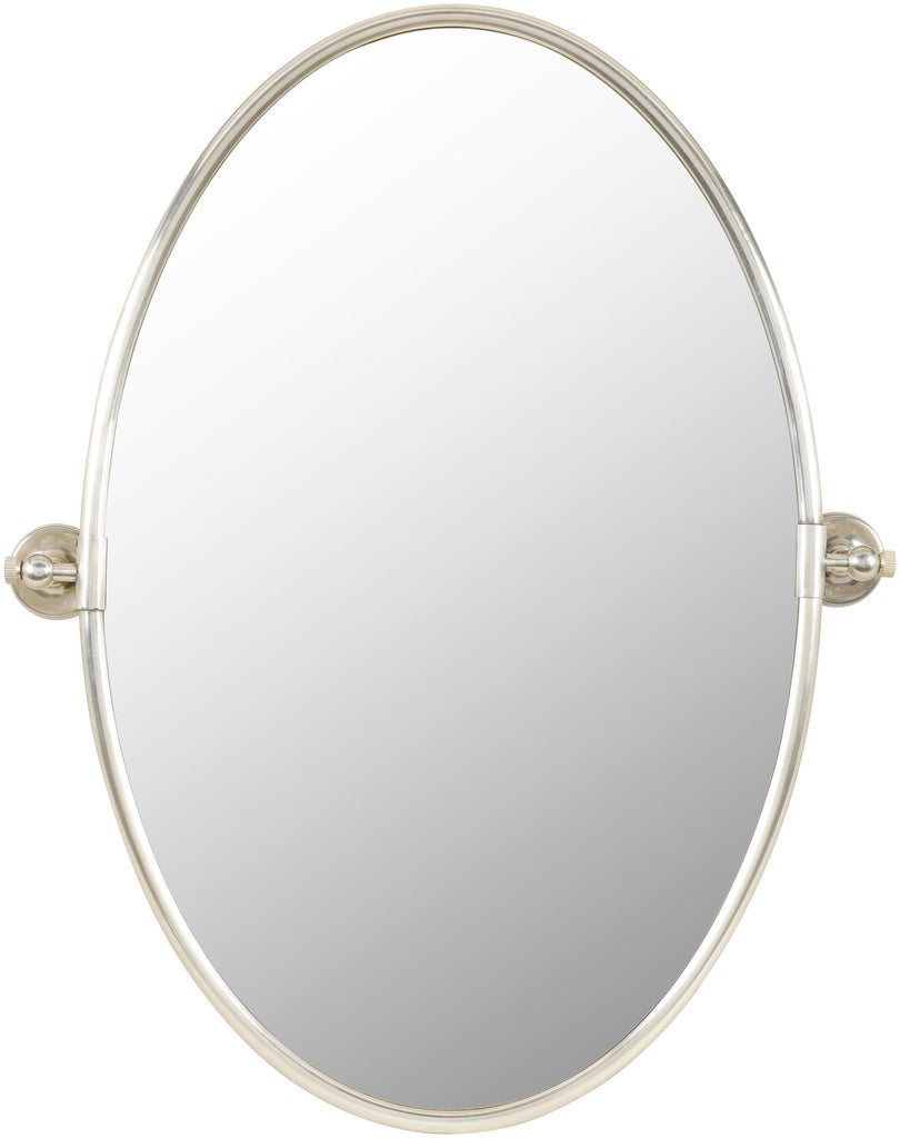 Surya Burnish BUN-004 Metallic - Silver 30"H x 25"W x 4"D Mirror