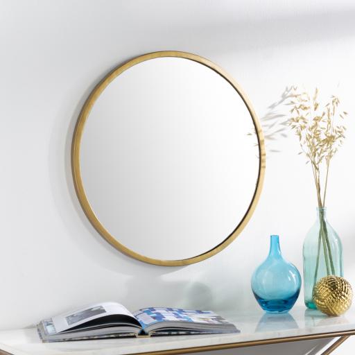 Surya Carmen RME-001 Gold 32"H x 32"W x 1"D Mirror