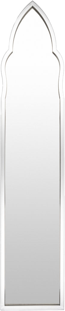 Surya Cathedral DRA-001 Metallic - Silver 58"H x 12"W Mirror