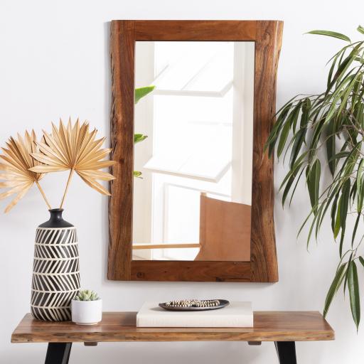 Surya Edge DGE-100 Brown 36"H x 24"W x 2"D Mirror