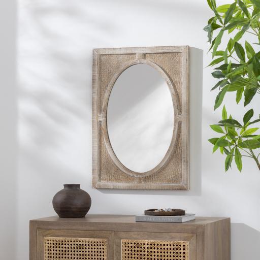 Surya Georgia GGA-002 Wood 32"H x 23"W x 1"D Mirror