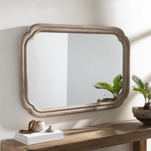 Surya Harlan HRL-001 Brown 45"H x 30"W x 1"D Mirror