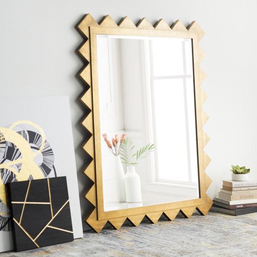 Surya Harrison MRR-1005 Gold 57"H x 45"W x 2"D Mirror