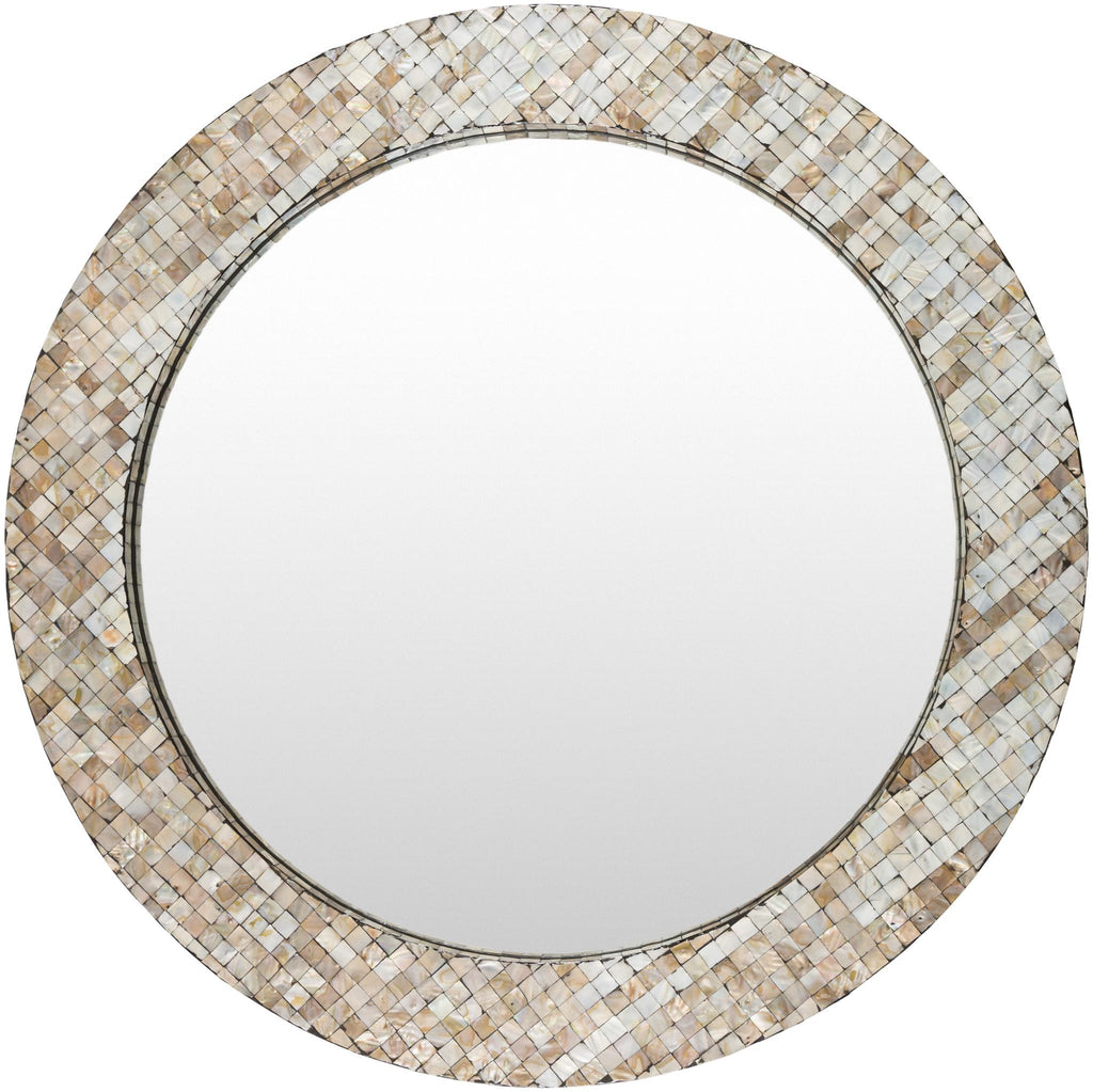 Surya Hornbrook HRN-002 Gray 32"H x 32"W x 1"D Mirror