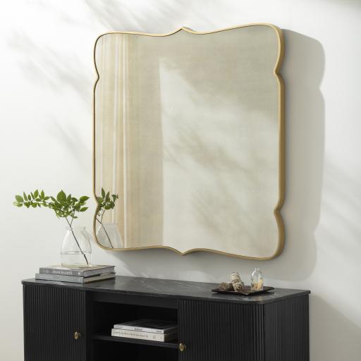 Surya Imelda IME-001 Gold 40"H x 40"W x 2"D Mirror