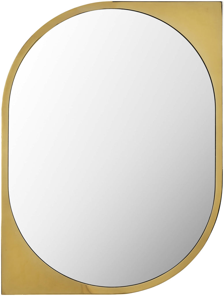 Surya Kangra NGR-001 Gold 40"H x 30"W x 1"D Mirror