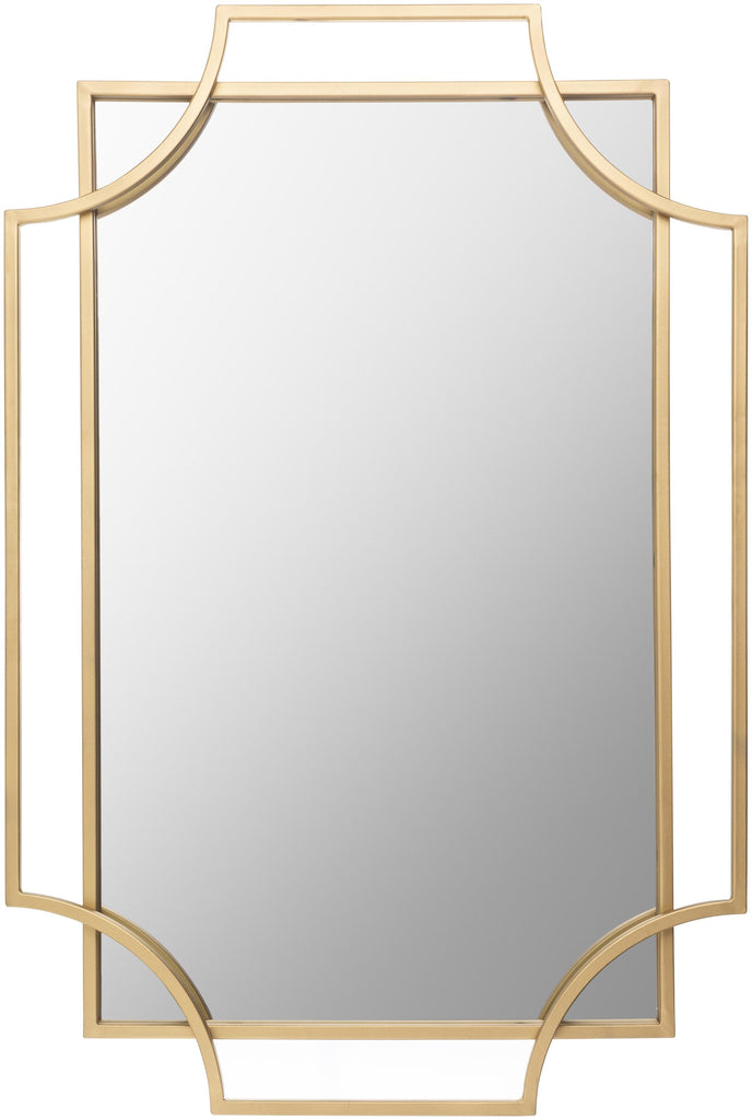 Surya Kassandra SSK-002 Gold 30"H x 20"W x 1"D Mirror