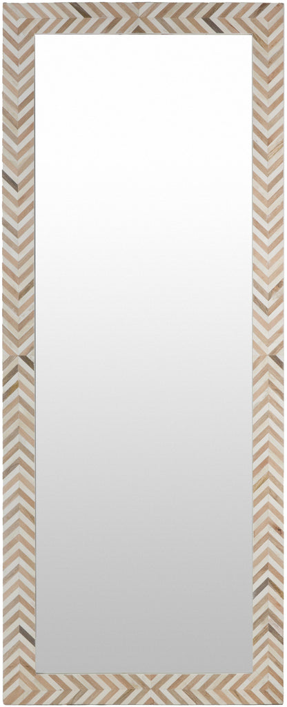 Surya Kathryn KAH-002 Brown White 68"H x 27"W x 2"D Mirror