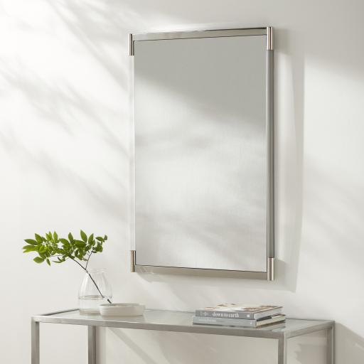 Surya Kyle KYL-001 Metallic - Silver 39"H x 28"W x 1"D Mirror