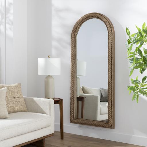 Surya Magdalen MGL-003 Brown 70"H x 30"W x 3"D Mirror