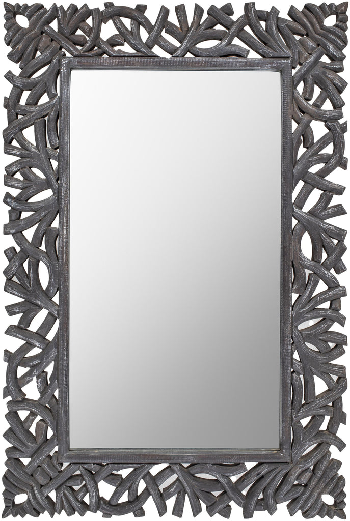 Surya Manasquan MQA-001 Dark Brown 45"H x 30"W x 2"D Mirror