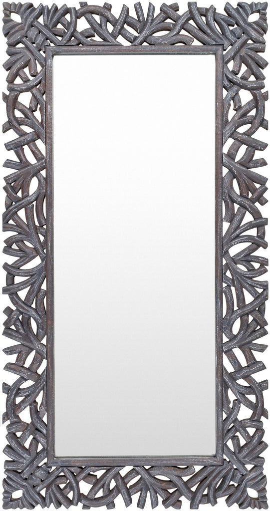 Surya Manasquan MQA-002 Dark Brown 58"H x 30"W x 2"D Mirror