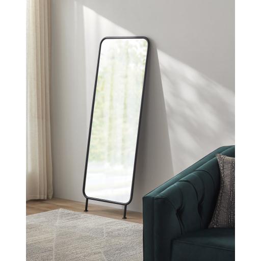 Surya Mayana MYN-001 Black 63"H x 24"W x 1"D Mirror