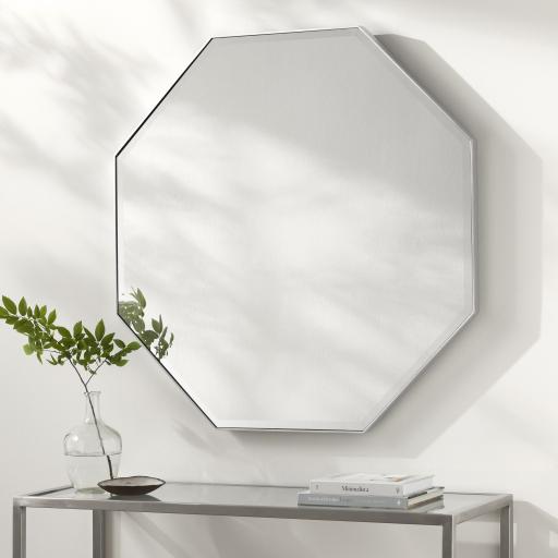 Surya McCord MRD-002 Metallic - Silver 40"H x 40"W x 2"D Mirror