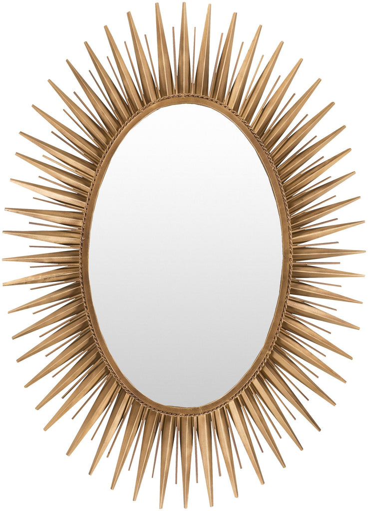 Surya Nihal MRR-1014 Metallic - Brass 42"H x 30"W x 2"D Mirror