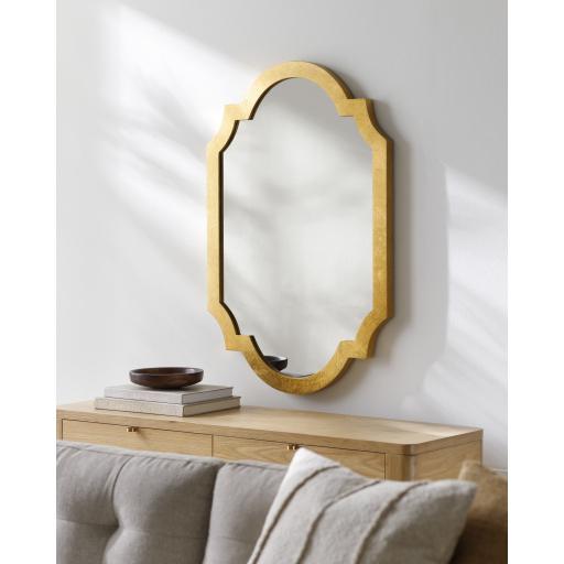 Surya Norway MRR-1020 Gold 45"H x 30"W x 2"D Mirror