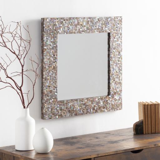 Surya Overton OVE-3300 Metallic - Bronze 24"H x 24"W x 1"D Mirror