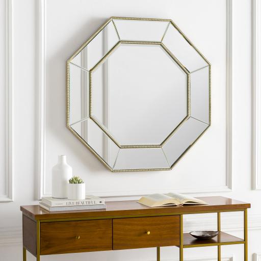 Surya Pemberton PBT-1103 Gold 35"H x 35"W Mirror