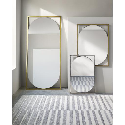 Surya Qayanat QAY-001 Gold 75"H x 35"W x 1"D Mirror