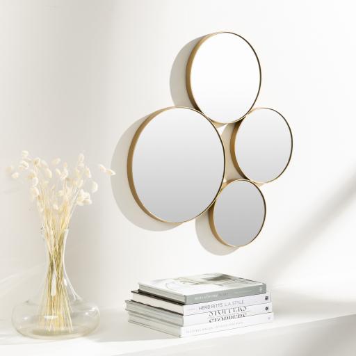 Surya Sophie SHE-001 Gold 28"H x 26"W Mirror