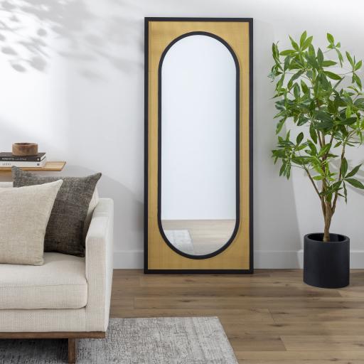 Surya Sulawesi SWS-002 Black 70"H x 30"W x 2"D Mirror