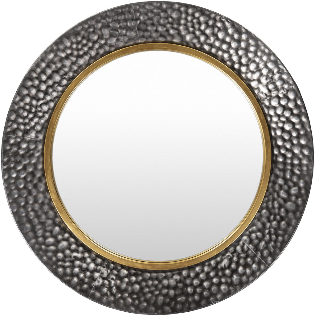 Surya Trevin TEV-001 Metallic - Silver 24"H x 24"W x 3"D Mirror