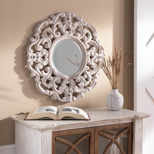 Surya Urvashi URV-001 Tan 24"H x 24"W x 1"D Mirror