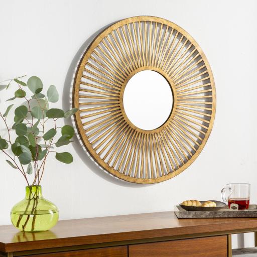 Surya Vision VIS-002 Gold 24"H x 24"W Mirror