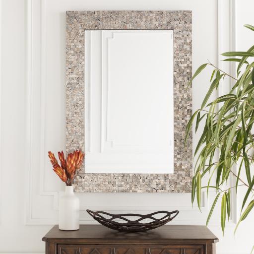 Surya Whitaker WTK-7200 Gray 40"H x 28"W Mirror