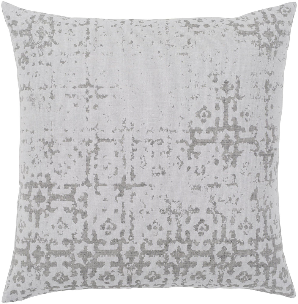 Surya Abstraction ASR-001 Light Gray Medium Gray 18"H x 18"W Pillow Cover
