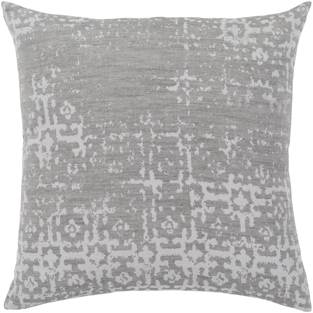 Surya Abstraction ASR-002 Gray Medium Gray 20"H x 20"W Pillow Cover