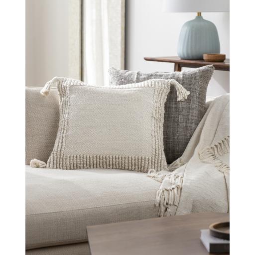 Surya Alaric ALK-002 Off-White 18"H x 18"W Pillow Cover