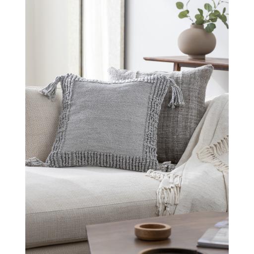 Surya Alaric ALK-004 Light Gray 18"H x 18"W Pillow Cover