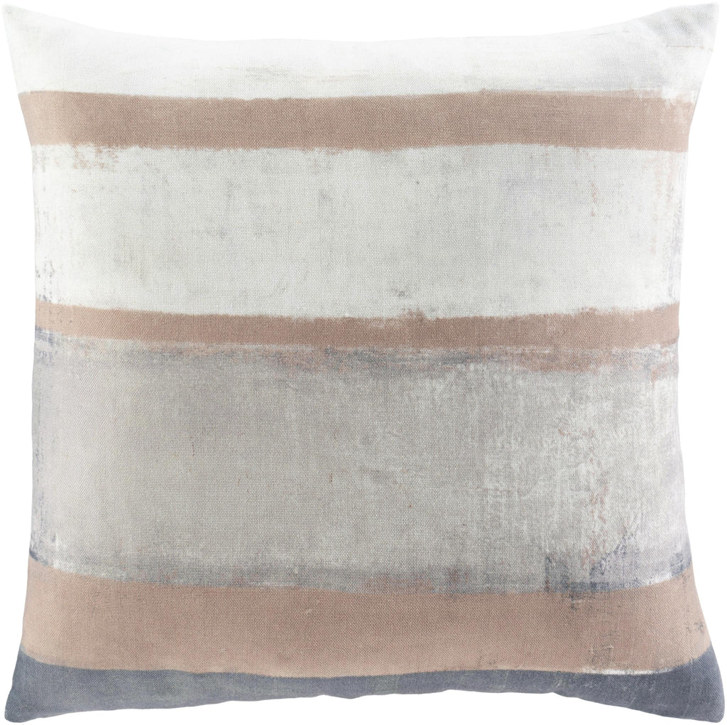 Surya Balliano BLN-002 Ivory Light Gray 18"H x 18"W Pillow Cover