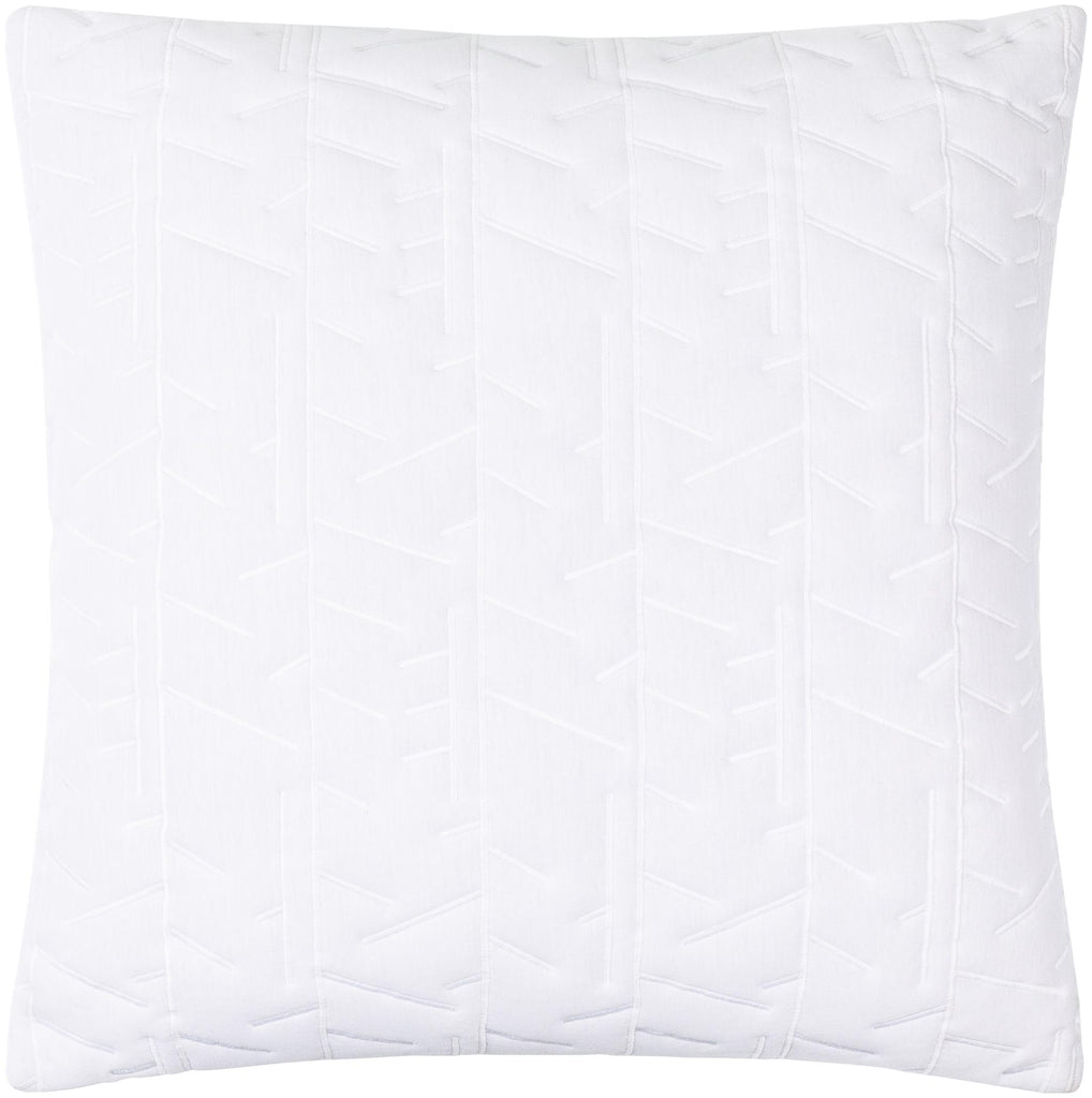 Surya Branched BCD-003 White 18"H x 18"W Pillow Cover