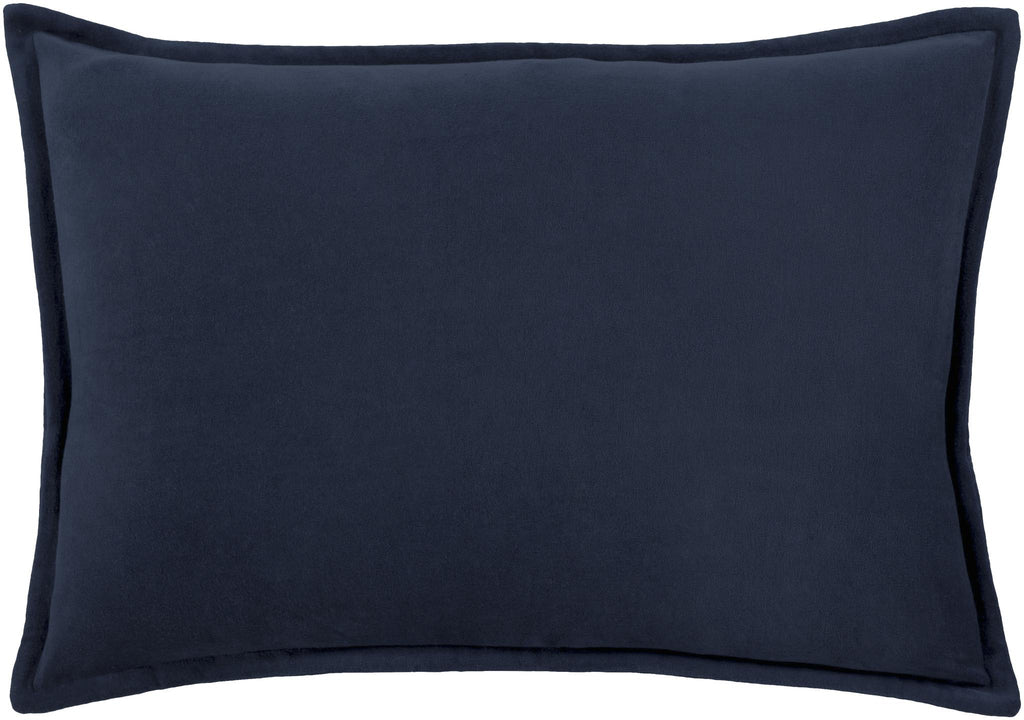 Surya Cotton Velvet CV-009 Navy 13"H x 19"W Pillow Cover