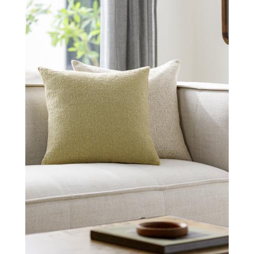 Surya Dwight DWG-001 Light Olive 18"H x 18"W Pillow Cover