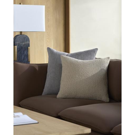 Surya Eesha ESH-008 Tan 20"H x 20"W Pillow Cover