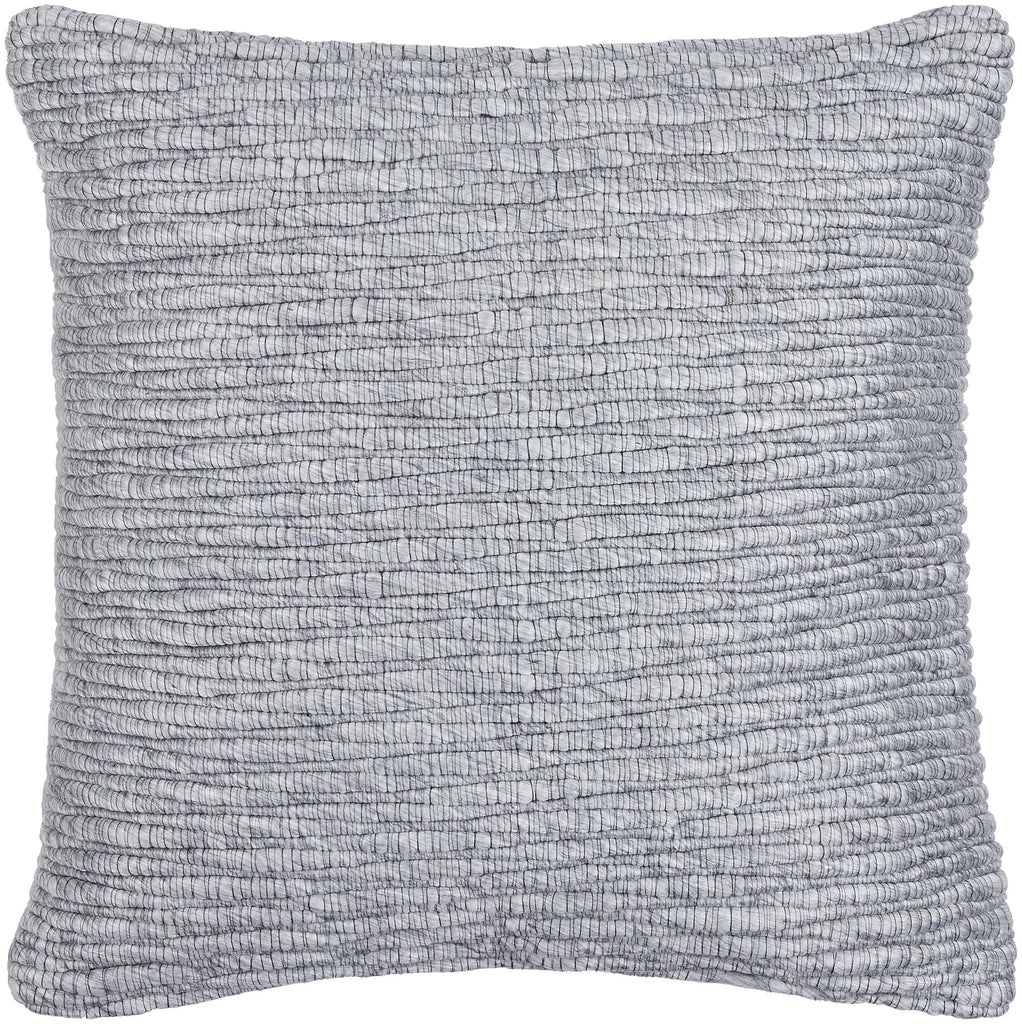 Surya Elowyn EYN-003 Black Light Gray 20"H x 20"W Pillow Cover