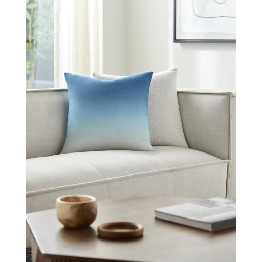 Surya Hyrum HYR-001 Aqua Blue 18"H x 18"W Pillow Cover