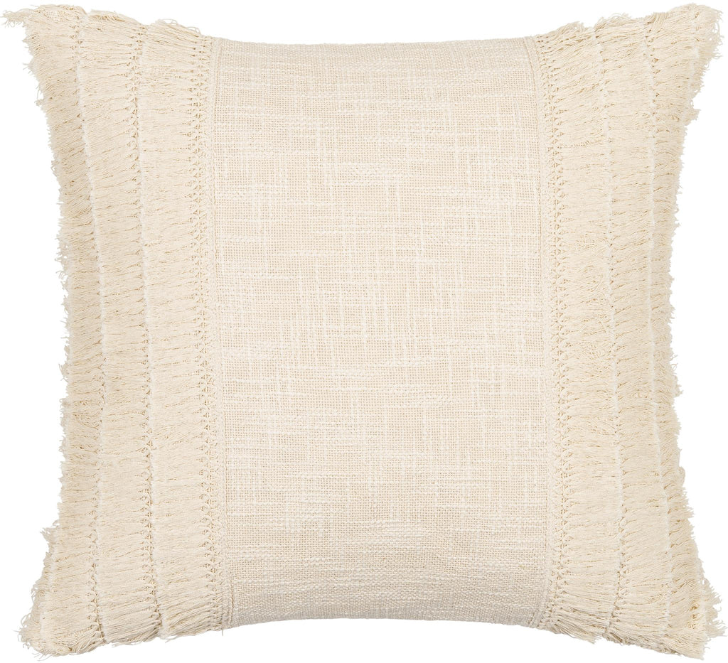 Surya Kandie KDE-001 Cream Light Beige 18"H x 18"W Pillow Cover