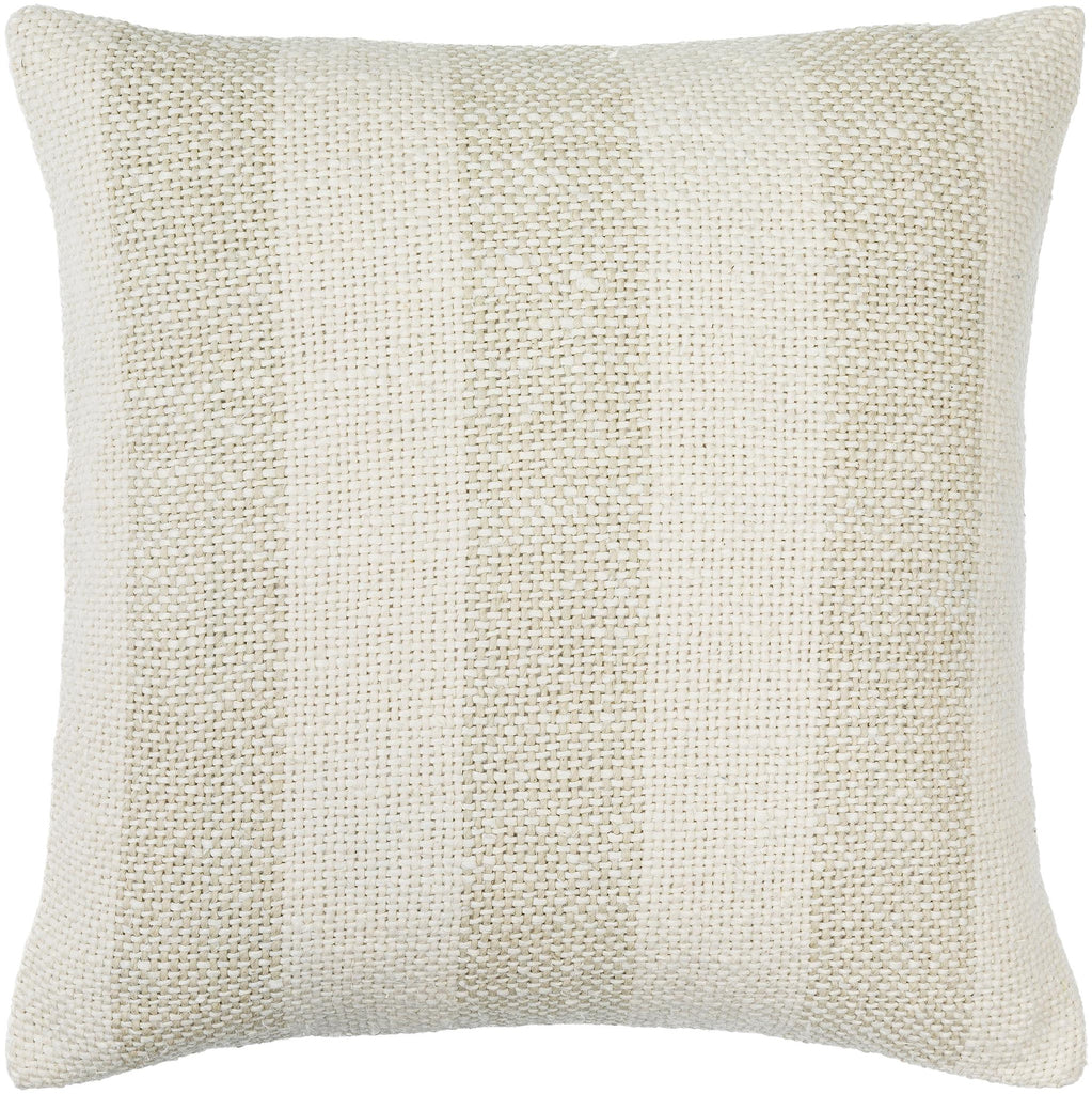 Surya Kesha KHA-001 Ivory Light Beige 18"H x 18"W Pillow Cover